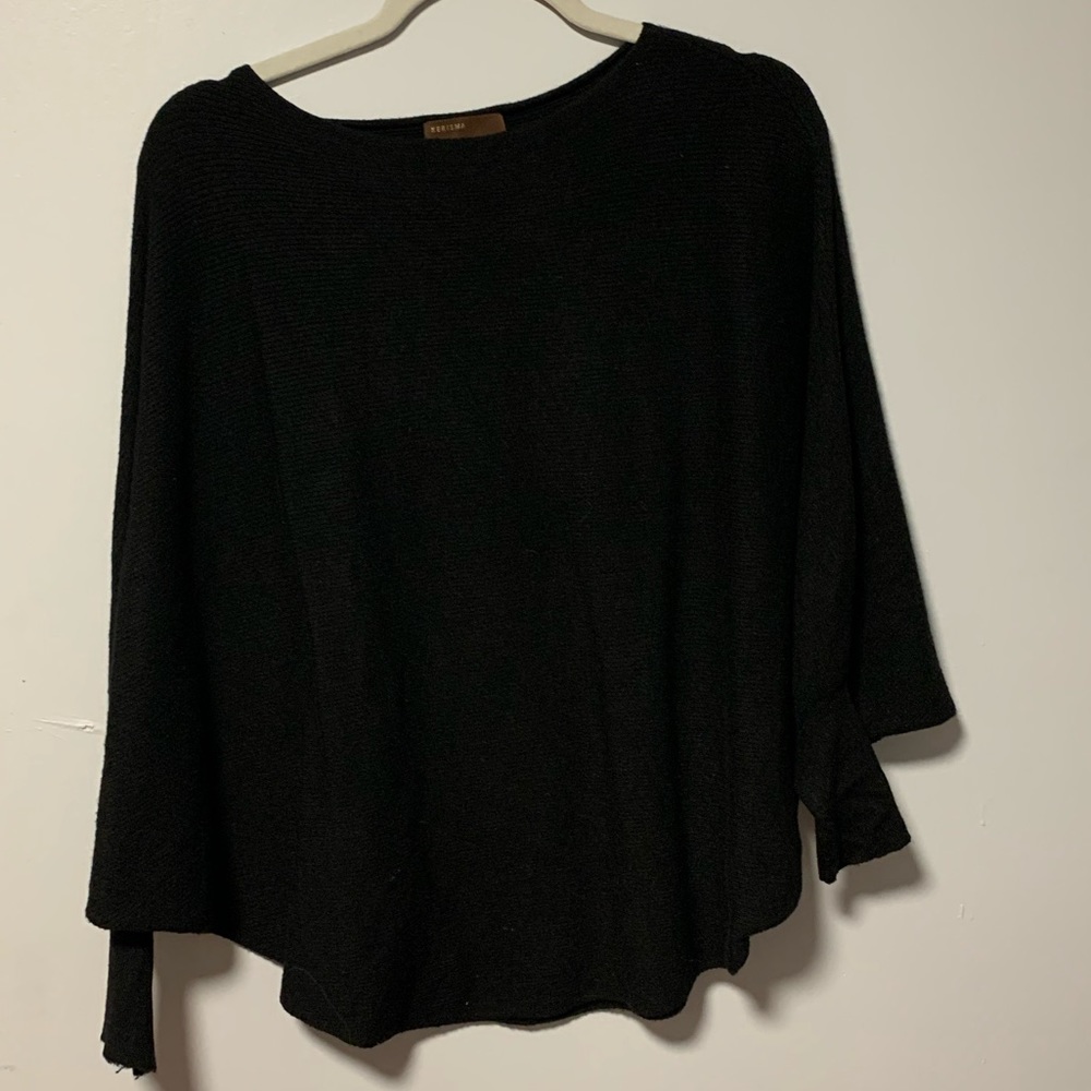 KERISMA Black Poncho Sweater